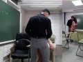 Perverted old teacher loves fuck hard and cum with his innocent sexy student busty