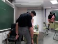 Perverted old teacher loves fuck hard and cum with his innocent sexy student busty