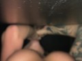 Hotwife slut taken to public cinema glory hole to get fucked by multiple strangers