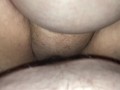 Big tit BBW gets pussy stretched by big dildos then take a creampie
