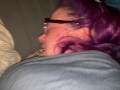 Big tit BBW gets pussy stretched by big dildos then take a creampie