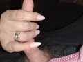 Handjob for Small Cock Slave with my pointy Nails until he asks me if I allow him to shooting ropes