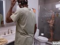 BANGBROS - Step Siblings Elana Bunnz & Damion Take A Shower Together & Fuck For The First Time