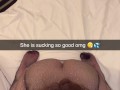 Snapchat compilation: 18 year old teen cheats on her boyfriend in the hotel room after the party