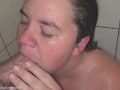 Stepsister suck in shower