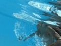 Hottest Hungarian milf Angelica gets horny underwater