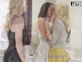 StepSisters Emma & Alexis Get Seduced Into Steamy Lesbian Threeway By Serene - A GIRL KNOWS