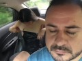 beautiful dancer changes in the back seat of the uber