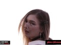 Dirty nerd Marykate Moss gets fucked by Donny Sins