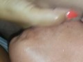 Fucking my wife's throat as she hangs off the side of a motel bed
