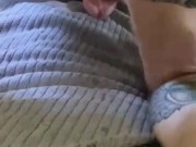 I GIVE HIM A PROSTATE MASSAGE WITH A VIBRATOR WHILE HE MILKS HIS COCK.( Massive Load)