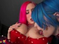 Passionate Embrace: Alternative Girls Explore Their Desires with Buttplug and Nipple Play!