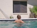 Hot 🔥 Milf Poolside Strip 🥵