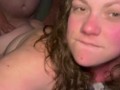 Chubby Wife plays with BIG toys & BWC with SQUIRTING, Face and Mouth Shot- short