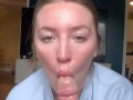 sensual blowjob and swallow
