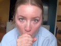 sensual blowjob and swallow