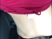 the uber driver fucks my pussy on all fours in the uber