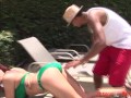 Redhead latina Getting Fucked By The Pool