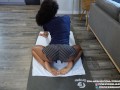 Fit Ebony Babe Gives Herself an Intense Orgasm After Workout session