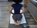 Fit Ebony Babe Gives Herself an Intense Orgasm After Workout session