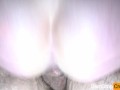 She SQUAT FUCKS His Cock Til It Goes LIMP! PERIOD SEX Post Orgasm CREAMPIE