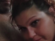 He loves my throat spit on his cock and in his mouth.