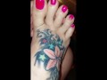 Pretty tattooed feet