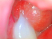 🏆 Best Camera Inside Pussy Porn - Huge Creampie In Blonde Model From Her Cervix’s POV😍🎥 - Couple