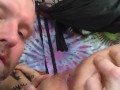 Butter Butt Buttress gets her purple asshole spread open ate and worshipped