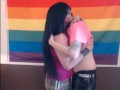 1.5Hours Of Real Lesbian Couple Abby Anna Kissing