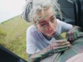 Rough Anal Fuck and A Cumshot for Hot Car Wash with Tattooed Woman - Naughty Outdoors Adventure