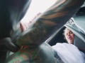 Rough Anal Fuck and A Cumshot for Hot Car Wash with Tattooed Woman - Naughty Outdoors Adventure