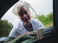 Rough Anal Fuck and A Cumshot for Hot Car Wash with Tattooed Woman - Naughty Outdoors Adventure
