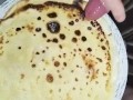 Ejaculation sur crépe