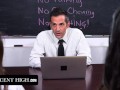 Pervy Teacher Tricks Innocent Virgin Schoolgirls Into Having A Threesome With Him In The Classroom