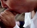 Newly married and my first blowjobs to my husband's friends, real cuckold