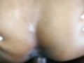 SLIM THICK BUBBLE BUTT EBONY CREAMS ON DADDY FAT DICK AS SHE THROWS IT BACK!!!!!!