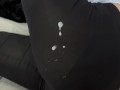 he cums on my leggings while i look at my phone