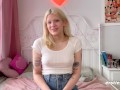 Ersties - Sexy Blonde Lizzy Gets Off With Dildo