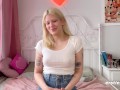 Ersties - Sexy Blonde Lizzy Gets Off With Dildo