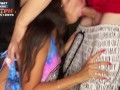 Fucked a petite girl at a house party HUGE cum load in her tight pussy