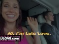 Big boobs babe chats while hubby drives behind the porn scenes podcast episode of her recent nudist resort trip - Lelu Love