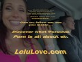 Big boobs babe chats while hubby drives behind the porn scenes podcast episode of her recent nudist resort trip - Lelu Love