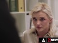 21 SEXTURY - Naughty Blonde Zazie Skymm Fucks With Her Coworker After Peeing On Herself