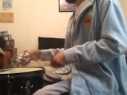 parents in the other room while i'm playing drums 25