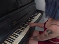 SUBMISSIVE GIRL GOT A FREE PIANO LESSON