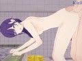 Mafuyu Asahina and I have intense sex in a public bath. - Project SEKAI Hentai