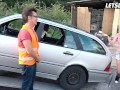 Dirty Slut Francys Belle Pays Car Mechanic with Her Pussy - LETSDOEIT