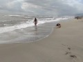 On the beach an unknown girl sucks my cock. IN PUBLIC