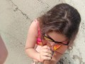On the beach an unknown girl sucks my cock. IN PUBLIC